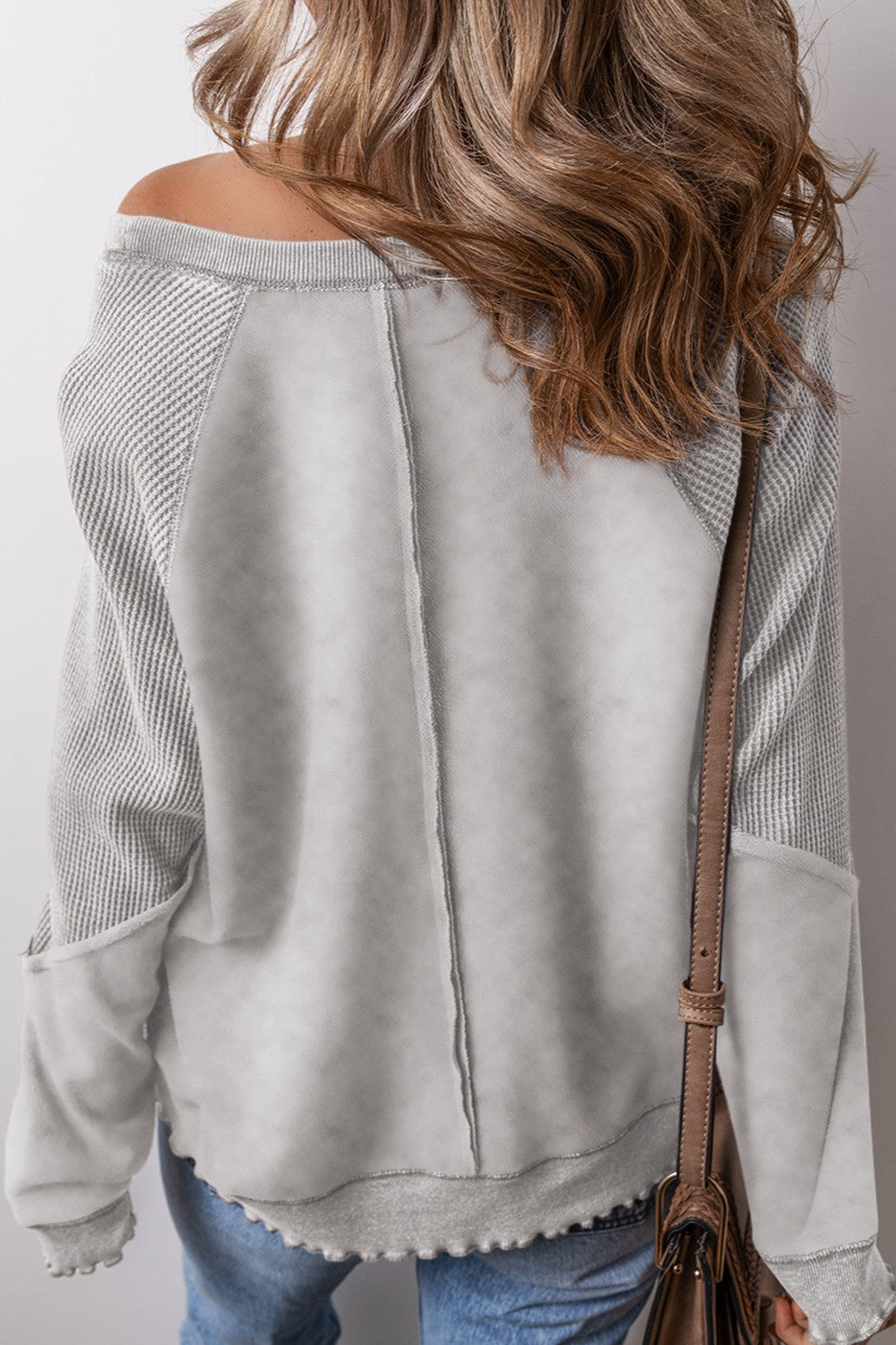 The Raven Waffle Seam Sweatshirt (Expanded Colors)