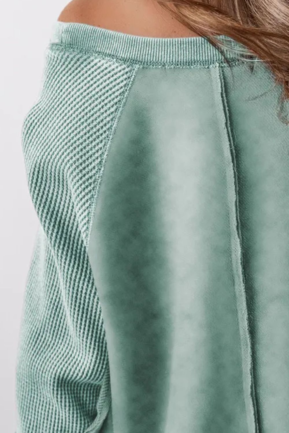 The Raven Waffle Seam Sweatshirt (Expanded Colors)