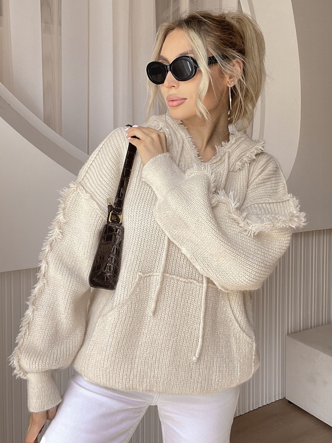 The Samara Fringe Hem Sweater