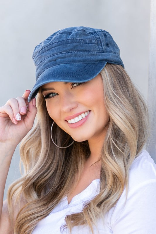 Distressed Cadet Hat Cap | Shop Webbi