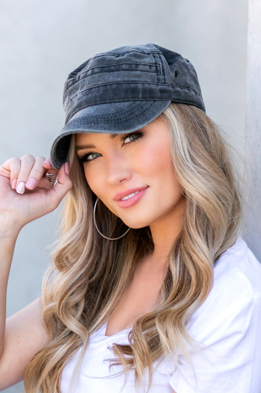 Distressed Cadet Hat Cap | Shop Webbi