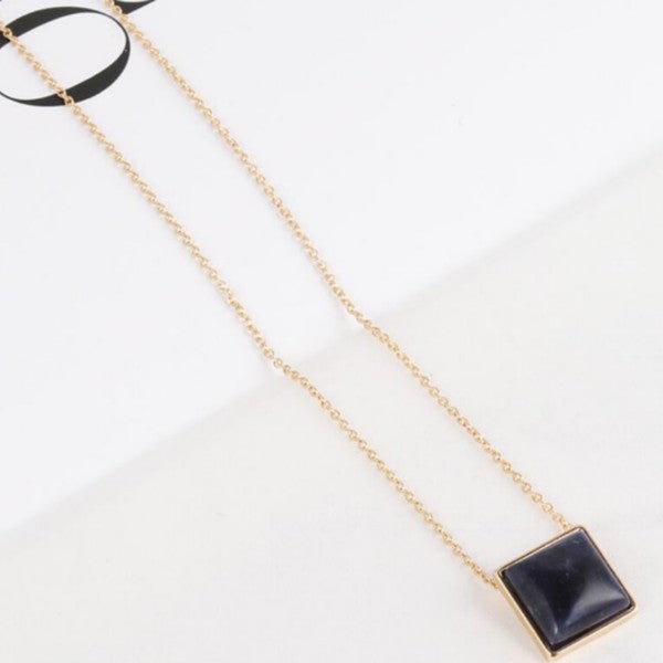 Square Drop Necklace | Shop Webbi