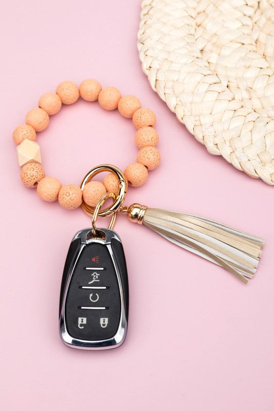 Leopard Beaded Key Ring | Shop Webbi