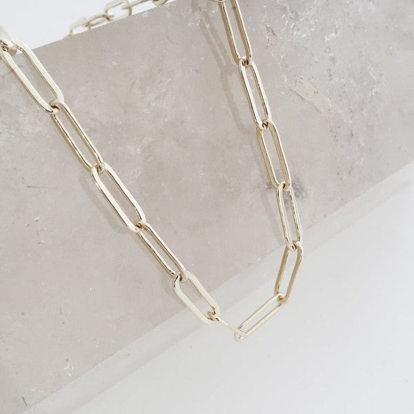 Piper Paperclip Chainlink Necklace | Shop Webbi