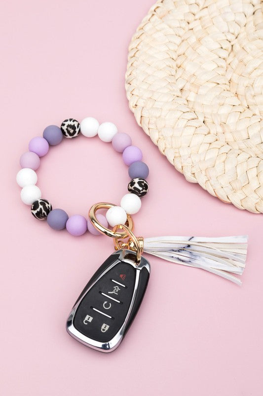 Silicone Monochromatic Key Ring Bracelet | Shop Webbi