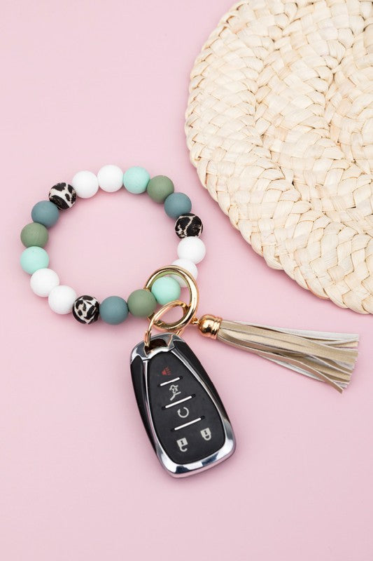 Silicone Monochromatic Key Ring Bracelet | Shop Webbi