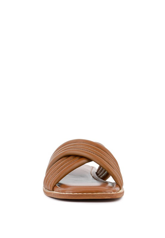EURA Quilted Leather Flats | Shop Webbi