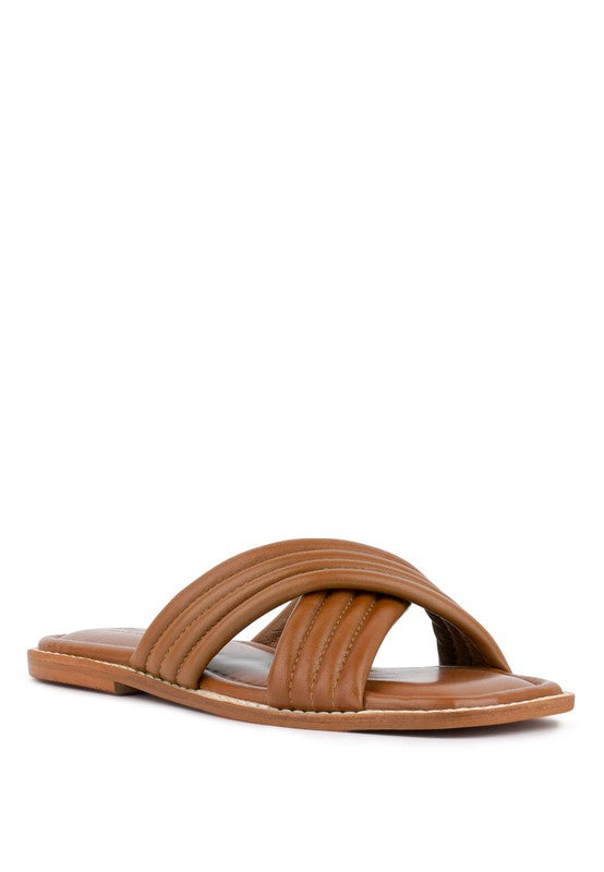 EURA Quilted Leather Flats | Shop Webbi
