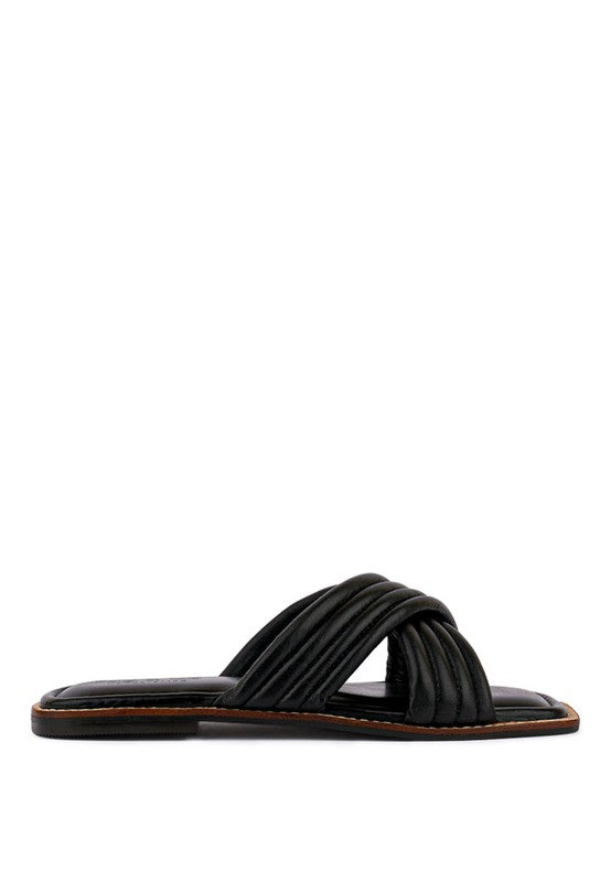EURA Quilted Leather Flats | Shop Webbi