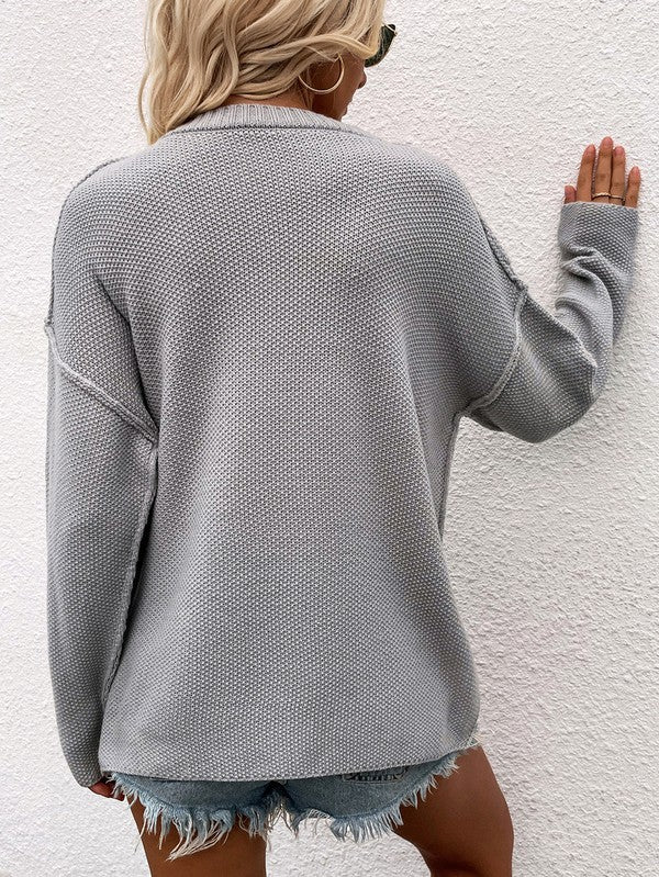 Women Long Sleeve Loose Fit Sweater | Shop Webbi