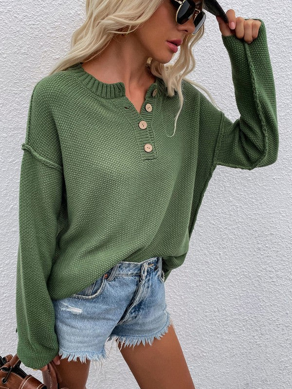 Women Long Sleeve Loose Fit Sweater | Shop Webbi