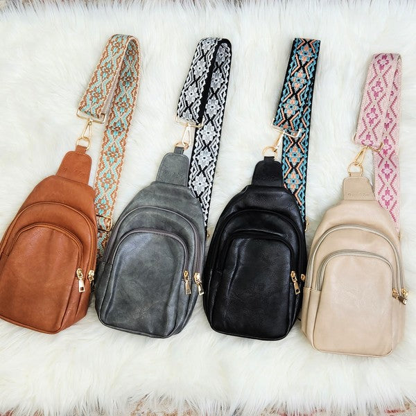 Mylah Crossbody Sling Vegan Leather Handbag | Shop Webbi