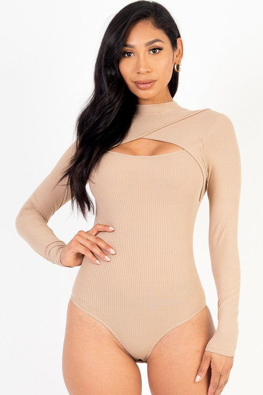 Tasha Long Sleeve Rib Knit Bodysuit