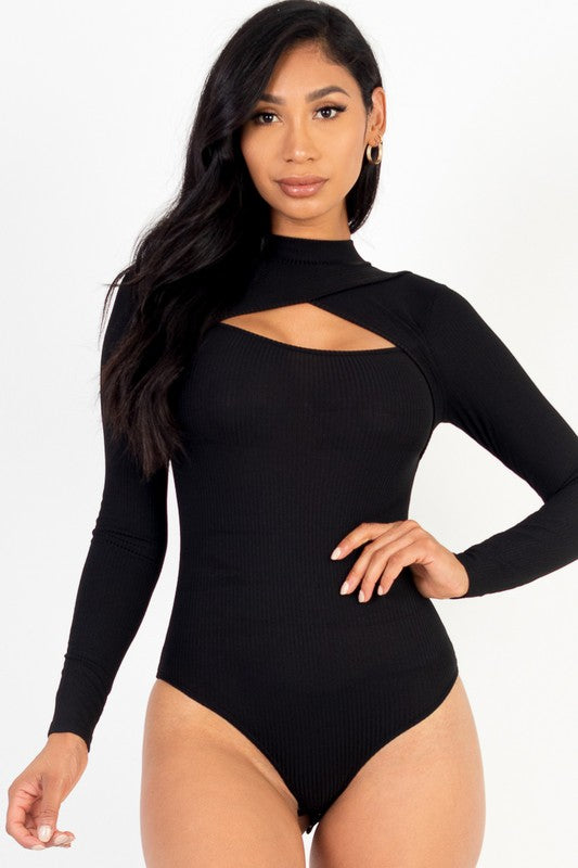 Tasha Long Sleeve Rib Knit Bodysuit