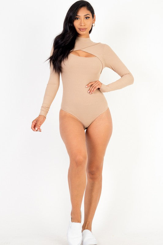 Tasha Long Sleeve Rib Knit Bodysuit