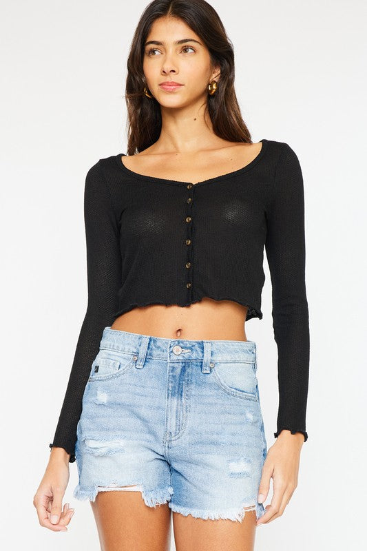 High Rise Denim Shorts | Shop Webbi