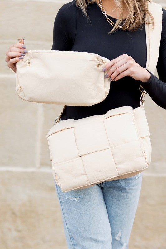 Romy Fold-Over Puffer Crossbody Plus Pouch | Shop Webbi