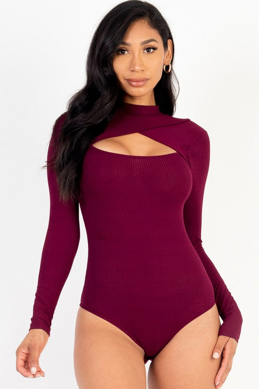 Tasha Long Sleeve Rib Knit Bodysuit