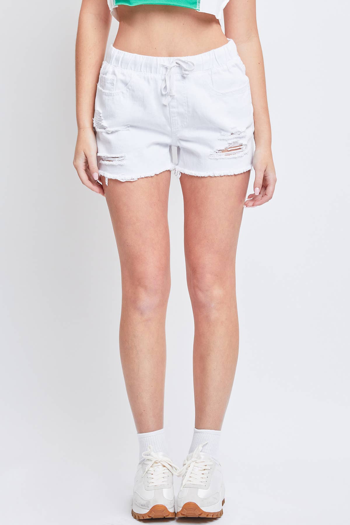 Junior Hybrid Dream High-Rise Jean Jogger Shorts | Shop Webbi