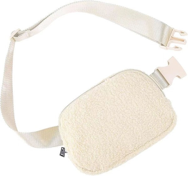 Lola Boucle Sherpa Sling/Belt Bag | Shop Webbi