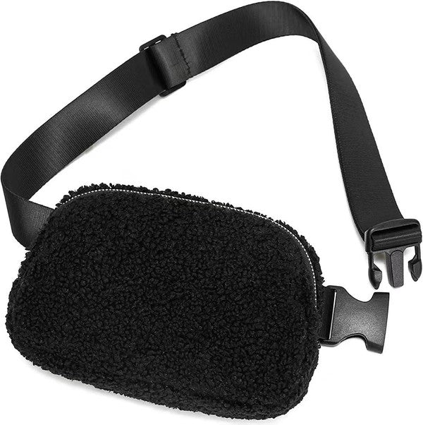 Lola Boucle Sherpa Sling/Belt Bag | Shop Webbi