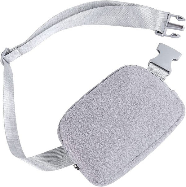 Lola Boucle Sherpa Sling/Belt Bag | Shop Webbi