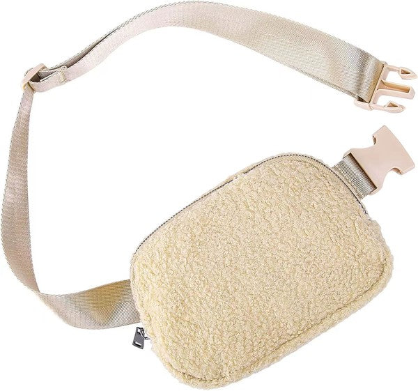 Lola Boucle Sherpa Sling/Belt Bag | Shop Webbi