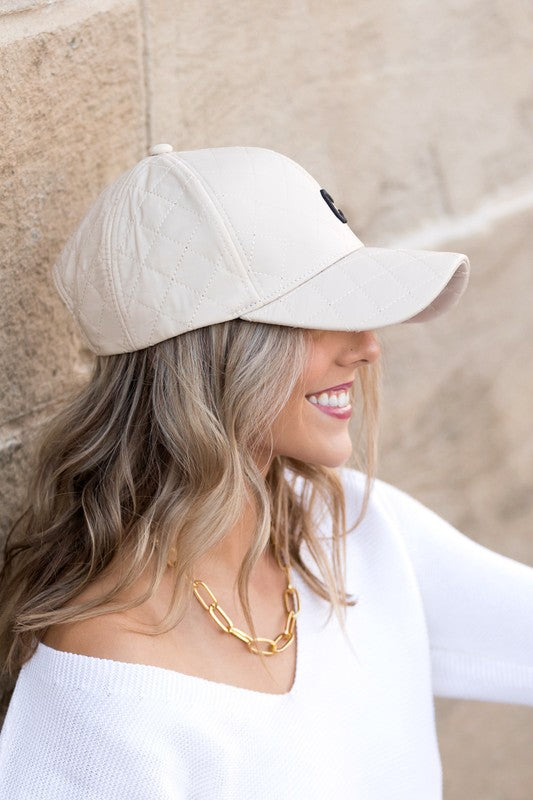 Quilted Puffer Ball Cap | Shop Webbi