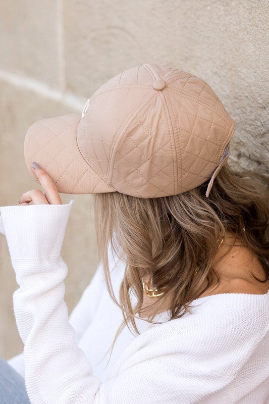Quilted Puffer Ball Cap | Shop Webbi