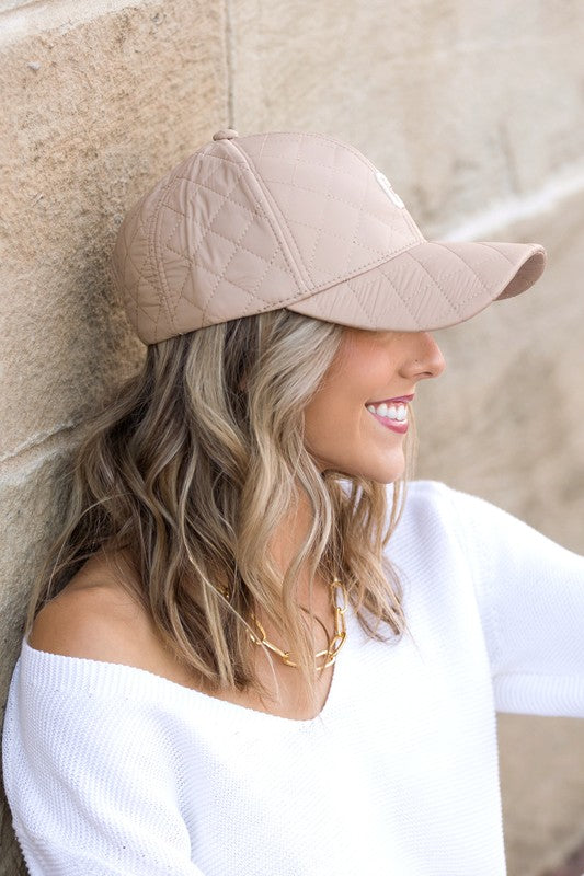 Quilted Puffer Ball Cap | Shop Webbi