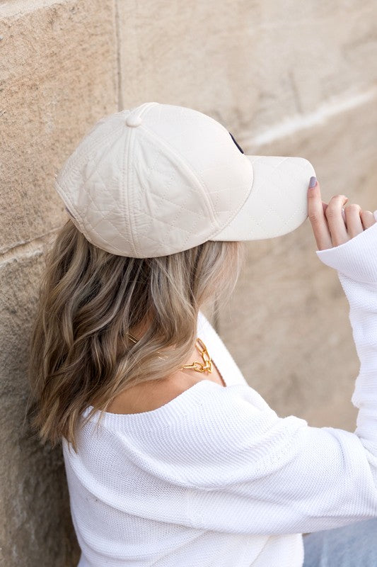 Quilted Puffer Ball Cap | Shop Webbi