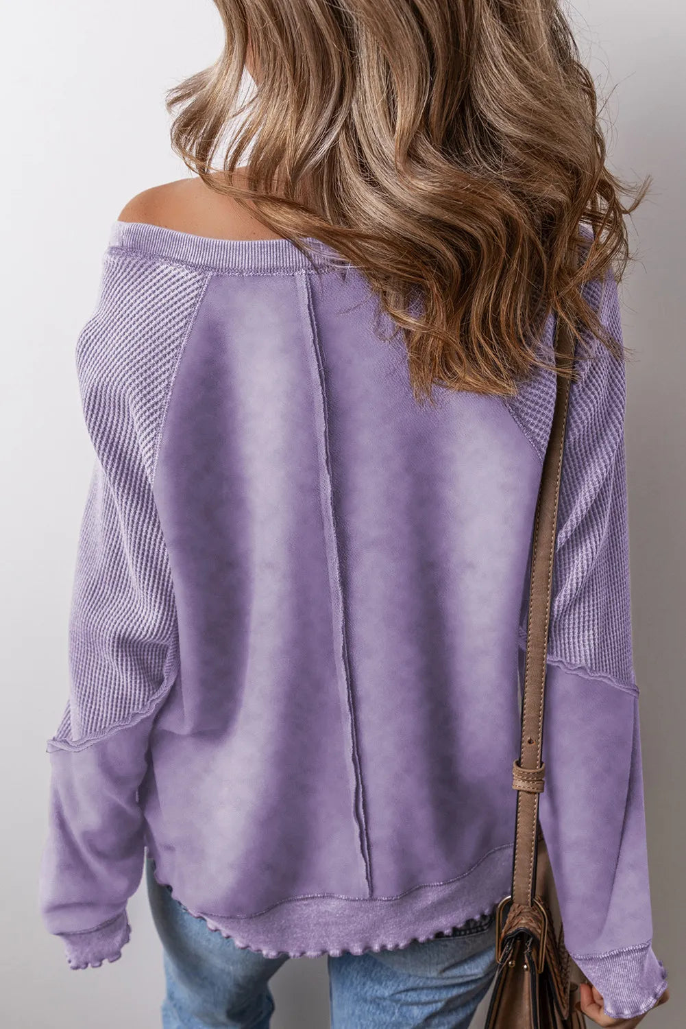 The Raven Waffle Seam Sweatshirt (Expanded Colors)