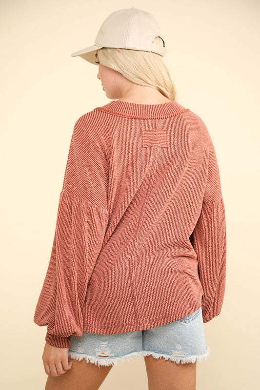 Tammy Exposed Seam Top