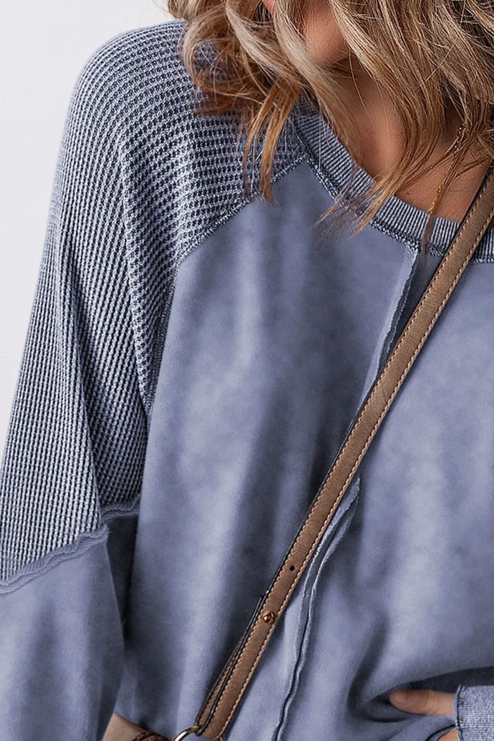 The Raven Waffle Seam Sweatshirt (Expanded Colors)
