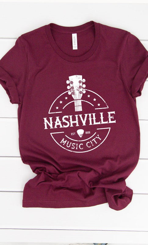 Nashville Music City Graphic Tee PLUS | Shop Webbi