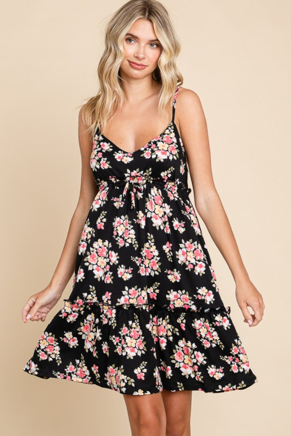 Floral Frill Cami Dress (Full Size Options) | Shop Webbi