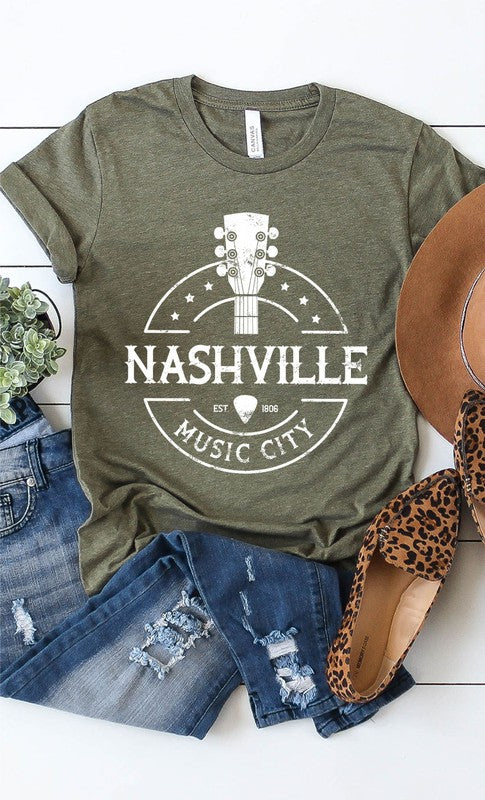 Nashville Music City Graphic Tee PLUS | Shop Webbi