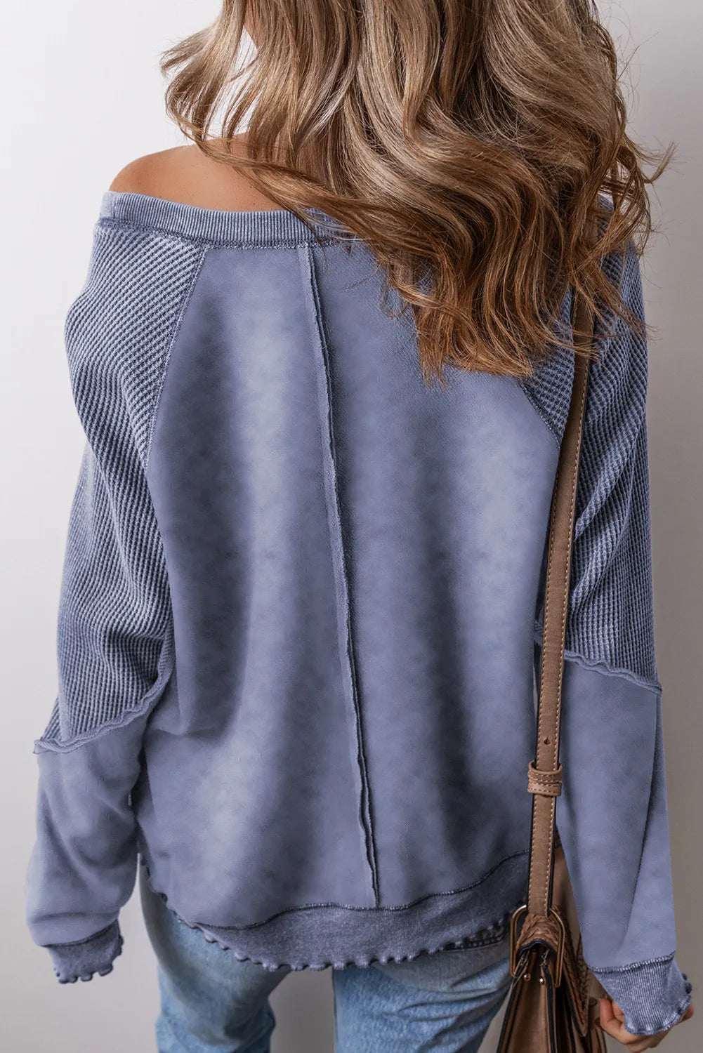 The Raven Waffle Seam Sweatshirt (Expanded Colors)