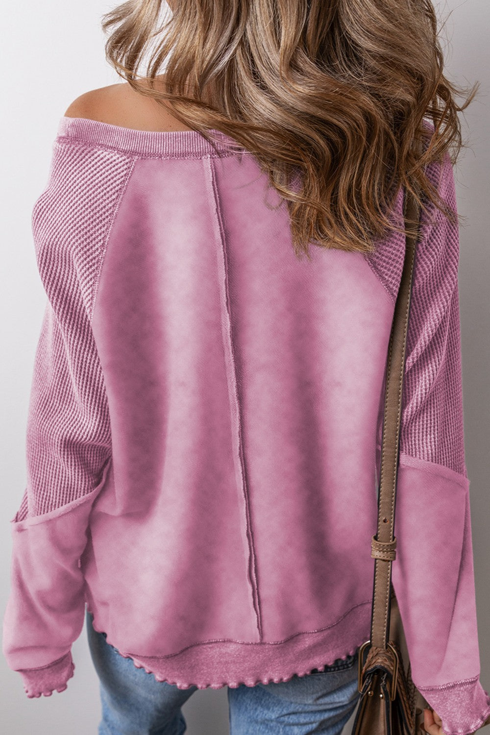 The Raven Waffle Seam Sweatshirt (Expanded Colors)