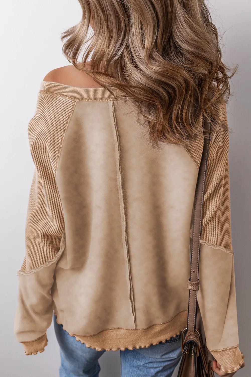The Raven Waffle Seam Sweatshirt (Expanded Colors)