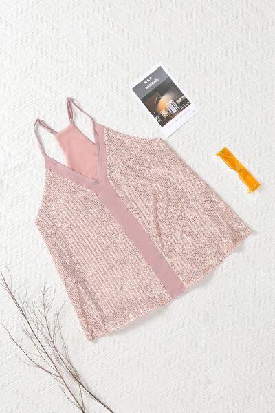 Sparkle Up Sequin Racerback Tank | Shop Webbi