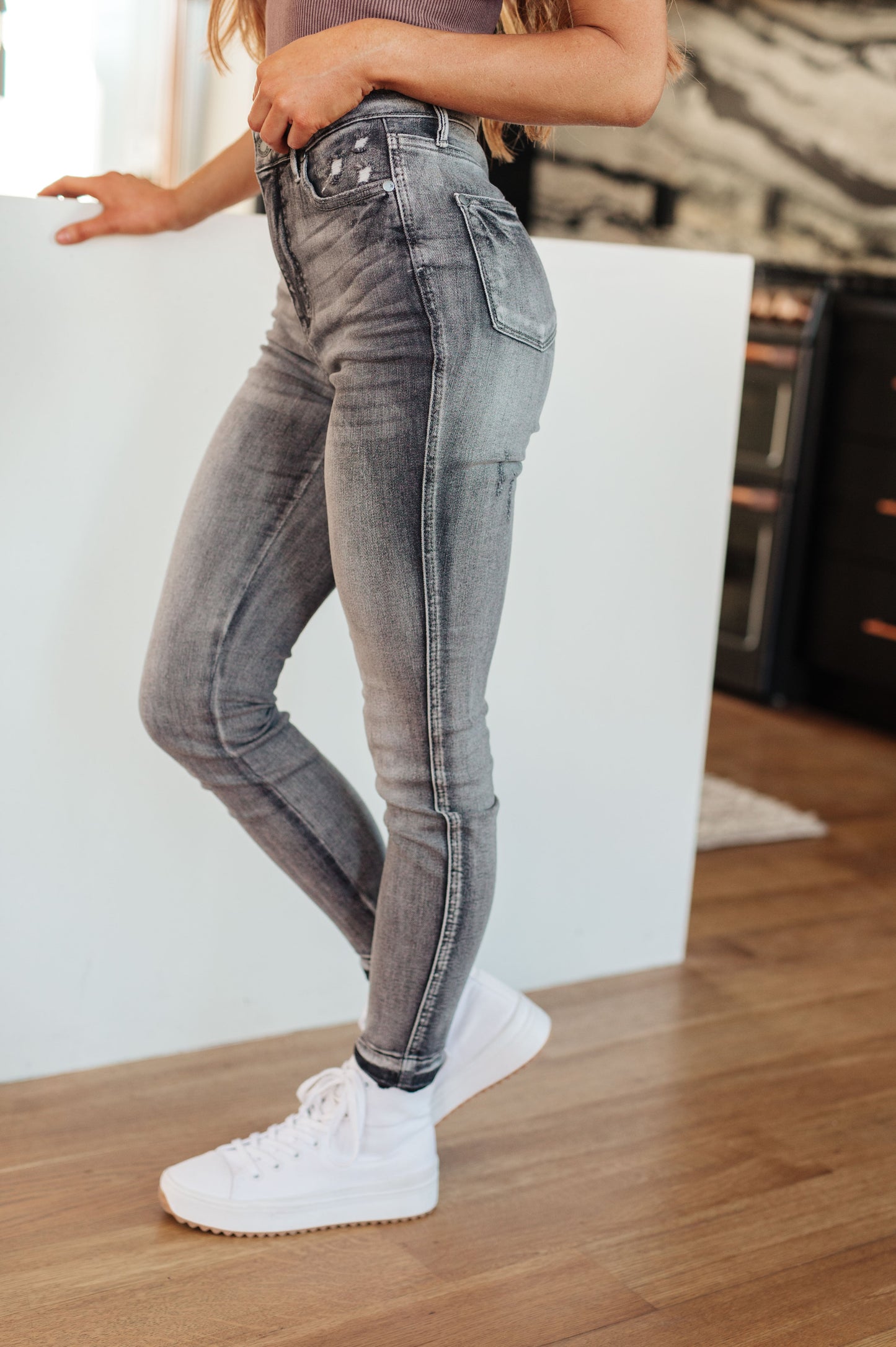 Judy Blue Hadley High Rise Control Top Release Hem Skinny Jeans | Shop Webbi