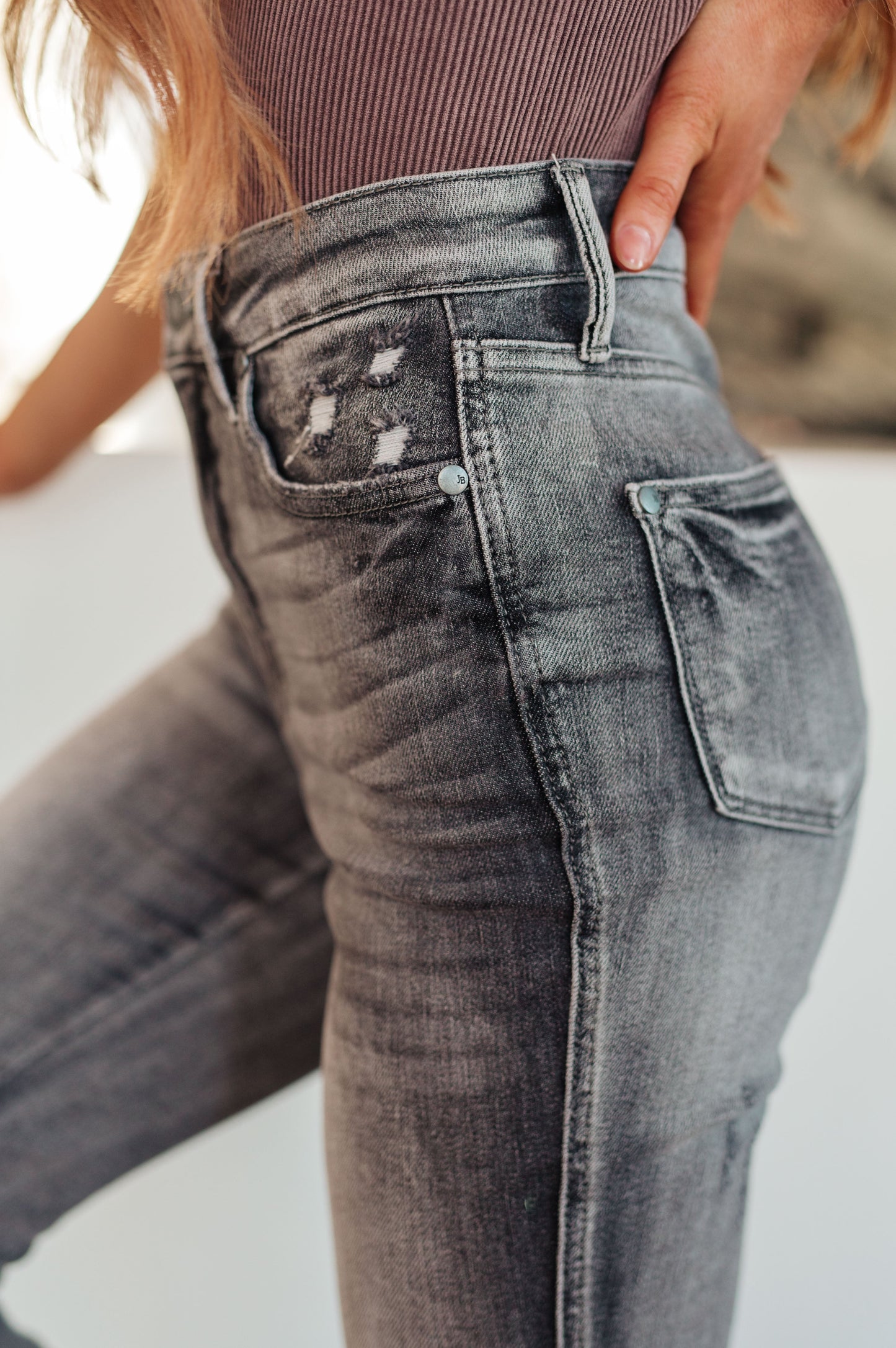 Judy Blue Hadley High Rise Control Top Release Hem Skinny Jeans | Shop Webbi