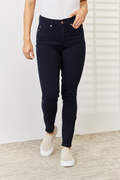 Judy Blue Full Size Garment Dyed Tummy Control Skinny Jeans | Shop Webbi
