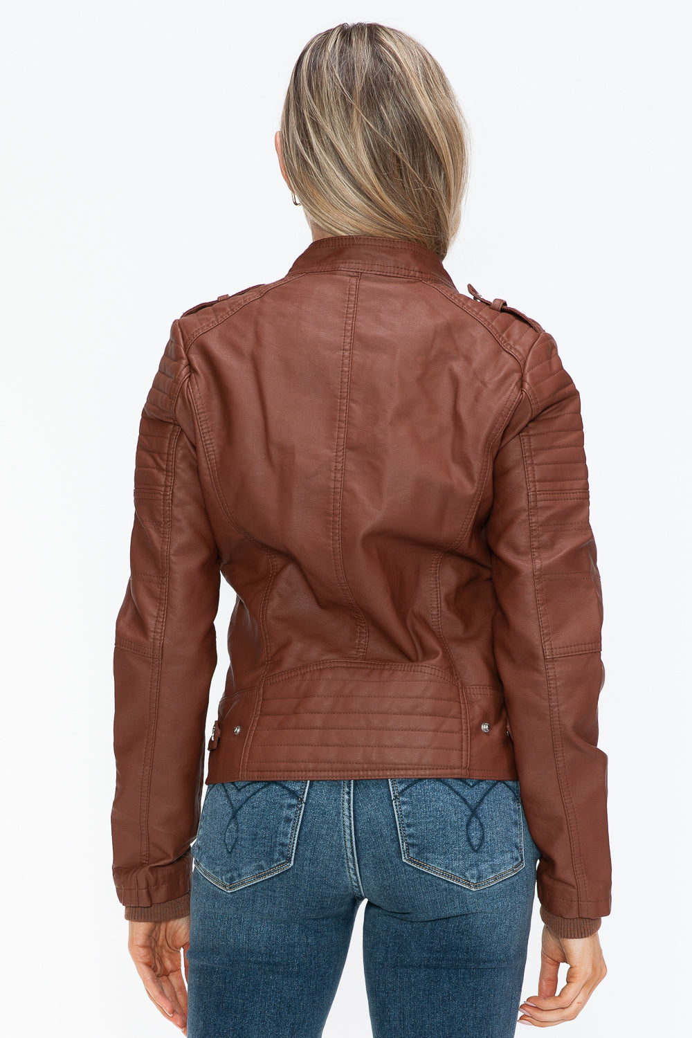 Biker Jacket with Side Zip Pockets