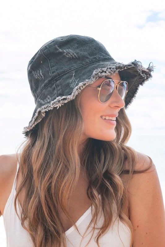 Denim Bucket Hat | Shop Webbi