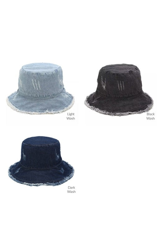 Denim Bucket Hat | Shop Webbi