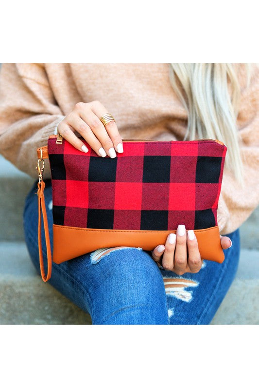 Buffalo Plaid Clutch | Shop Webbi