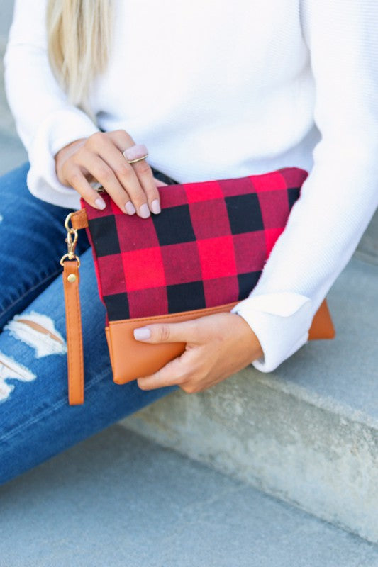 Buffalo Plaid Clutch | Shop Webbi