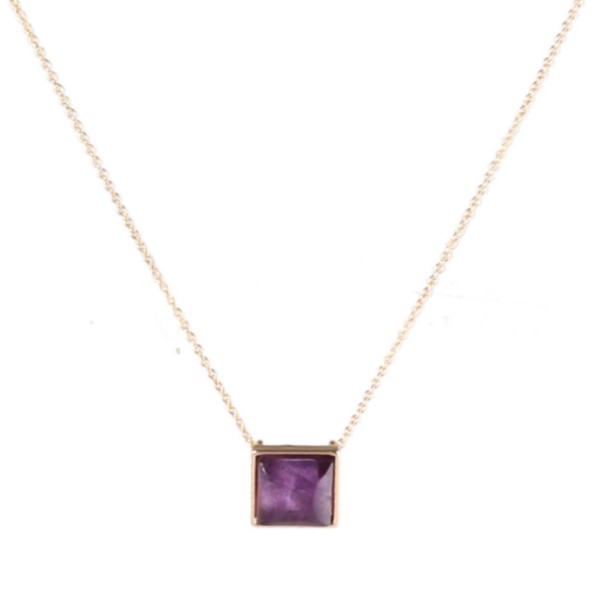Square Drop Necklace | Shop Webbi